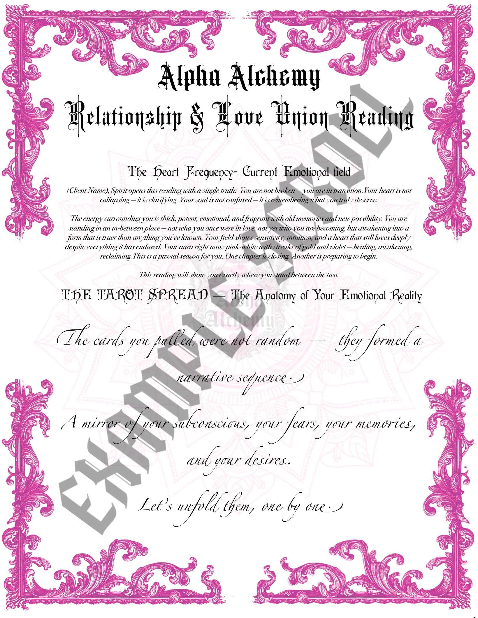 Energy Reading: Relationship/Love union