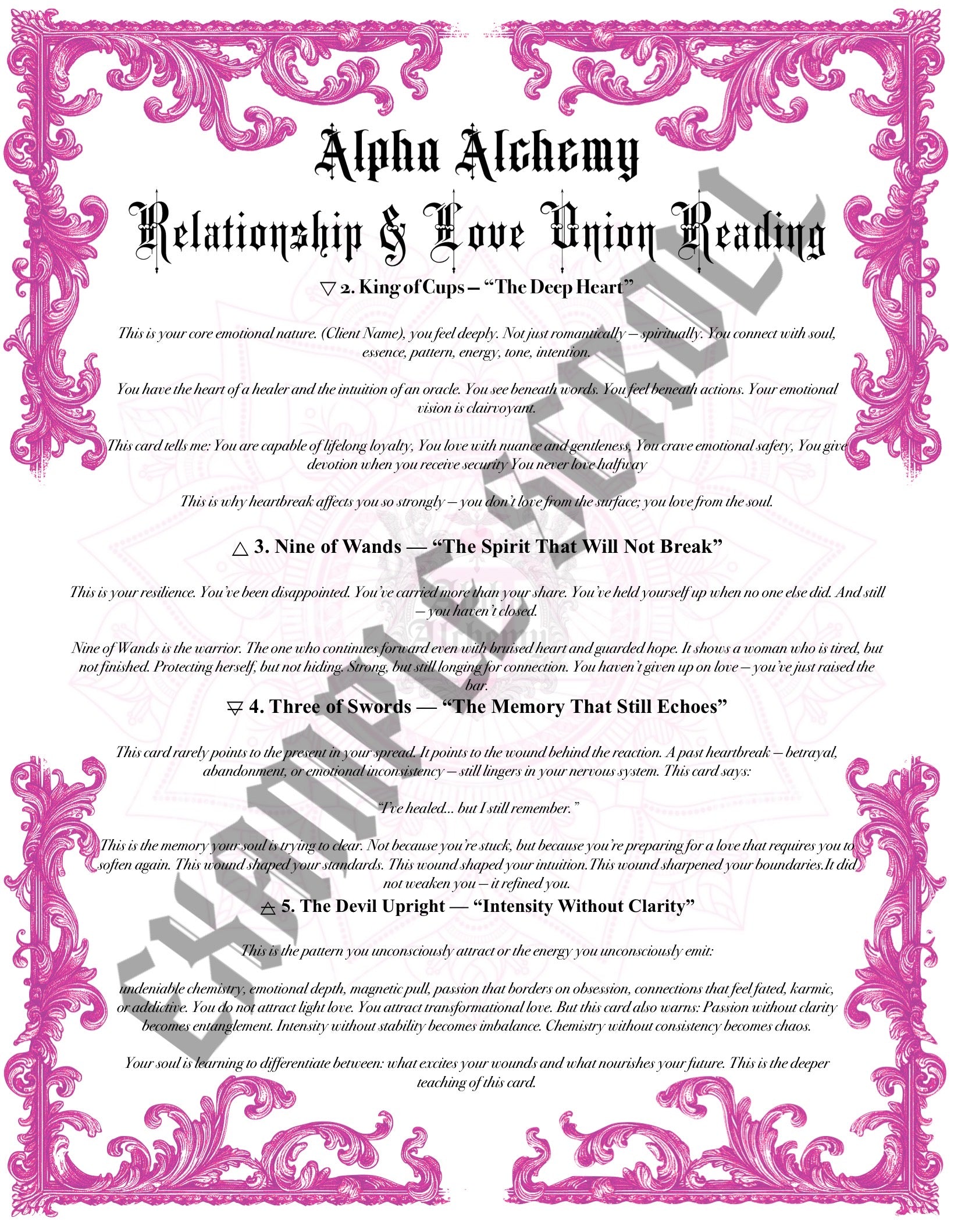 Energy Reading: Relationship/Love union