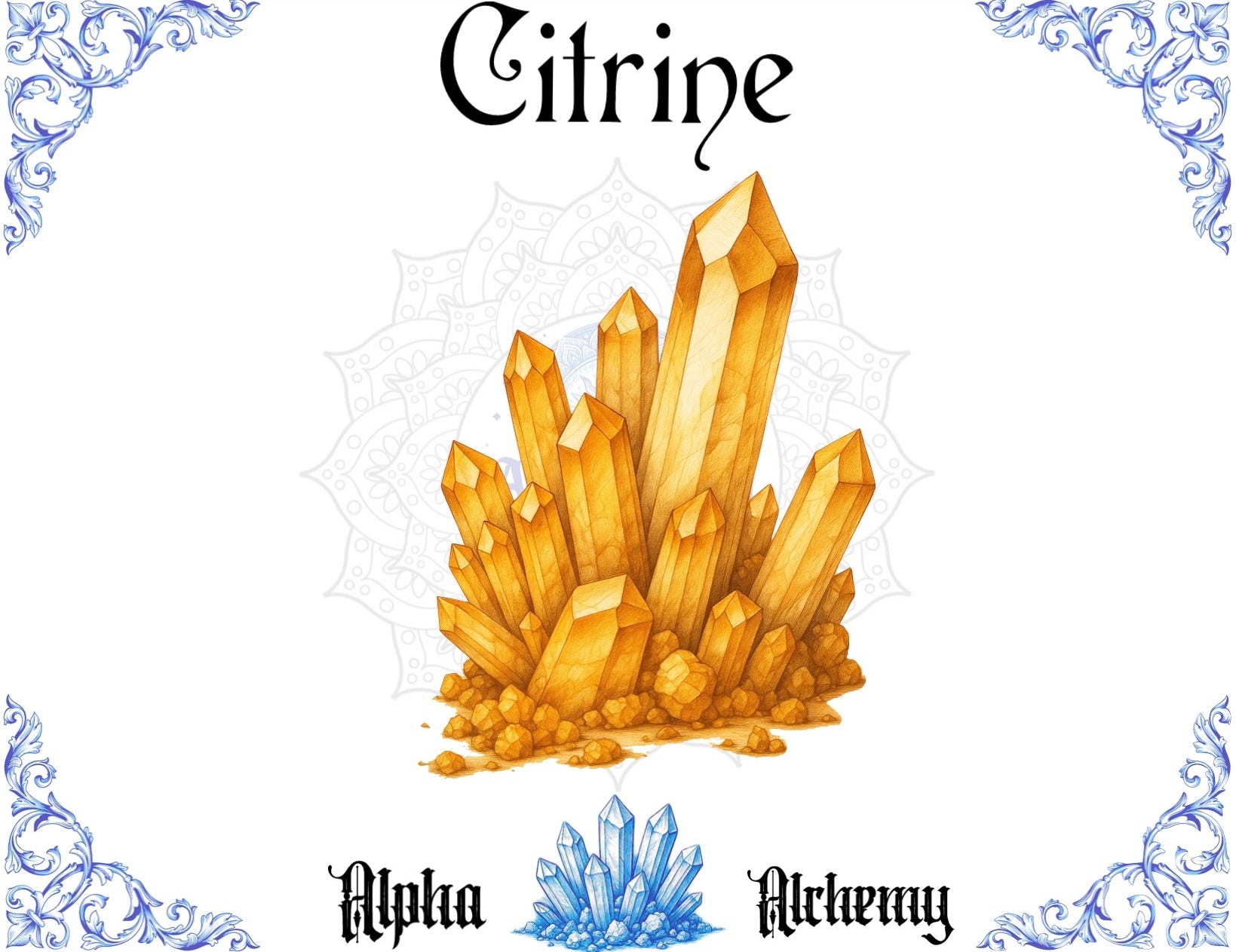 Crystal: Citrine Tumbled Loose Stone