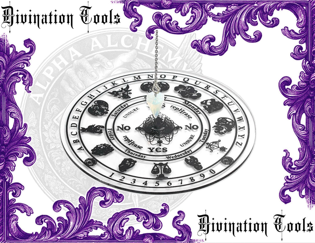 Divination: Acrylic Pendulum Board