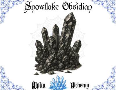 Crystal: Snowflake Obsidian Tumbled Loose Stone