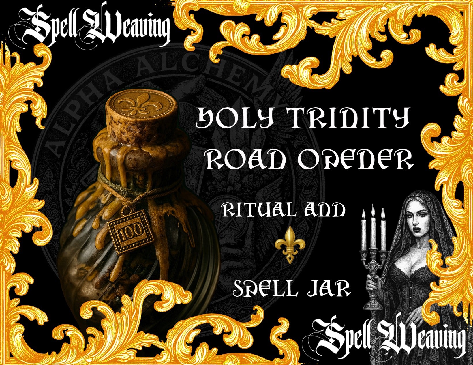 SpellCraft: Holy Trinity Road-Opener Ritual & Spell Jar