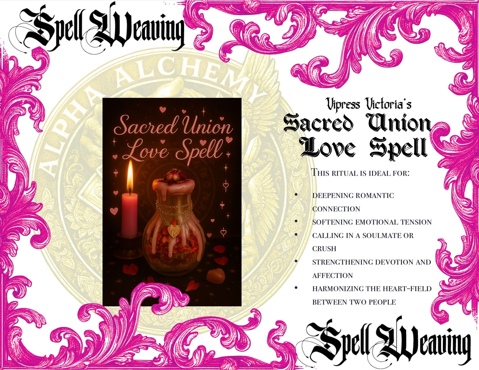 SpellCraft: Sacred Union Love Spell (spell jar)